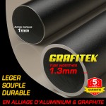 Echelle télescopique 3m80 GRAFITEK avec barres stabilisatrice + Housse