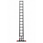 Echelle télescopique 3m80 Grafitek avec barres stabilisatrice + Housse