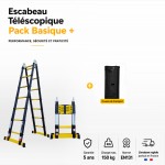 Escabeau télescopique Woerther Classic 4M40/2M20 | Pack Basique +