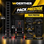Echelle t&eacute;lescopique 3m80 Grafitek | Pack Prestige