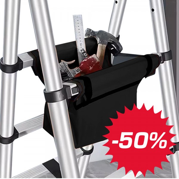 Sac porte outils amovible pour escabeau et &eacute;chelle t&eacute;lescopique Woerther
