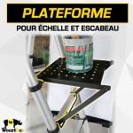Plateforme multifonction pour échelle télescopique et escabeau télescopique