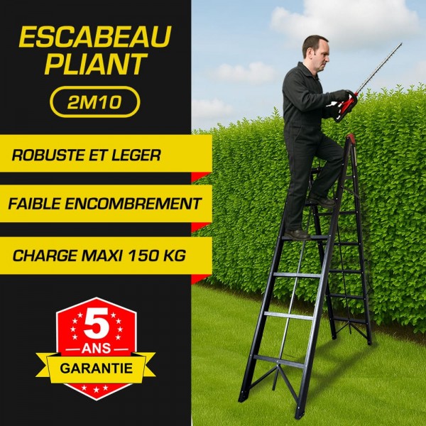  Escabeau pliant 2m10 | Pack Basique