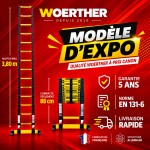 &Eacute;chelle t&eacute;lescopique Woerther 3m80 - Mod&egrave;le d&rsquo;exposition