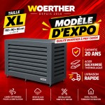 Cache climatiseur Taille XL - Gris anthracite mat RAL 7016 + fond
