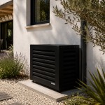 Cache climatiseur + fond Taille M - Noir Mat RAL 9005 - offre Leboncoin
