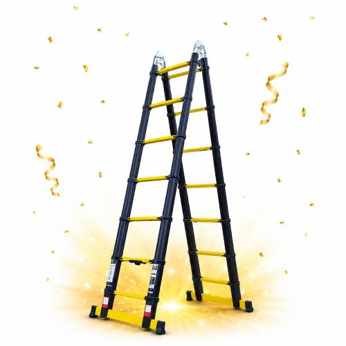 Escabeau télescopique Woerther 3m80 et 1m90
